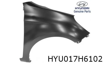 Hyundai i20 (1/15-11/20) voorscherm Rechts (Zonder gat voor zijknipperlicht) Origineel! 66321C8000