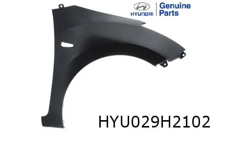 Hyundai i30 4/12-4/17 voorscherm Rechts (met knipperlichtgat) Origineel! 66321A6010