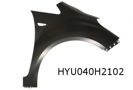 Hyundai iX20 (11/10-) voorscherm Rechts (met zijknipperlichtgat) Origineel! 663211K050