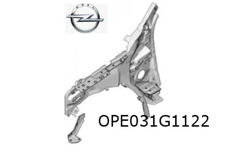 Opel Corsa / Peugeot 208 (9/19-) voorschermsteun Rechts voorzijde binnen Origineel! 9828273780