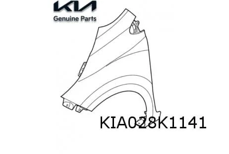 Kia Picanto (GT-line) voorscherm Links (met knipperlichtgat) Origineel! 66311G6110
