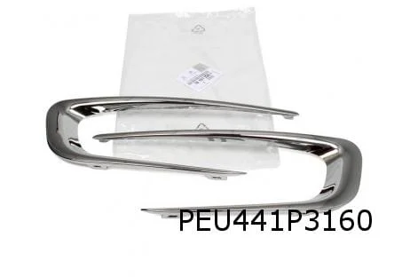 Peugeot 2008 (5/13-2/20) mistlampsierlijstset Links en Rechts (FVD Gris chrome) Origineel! 1610144280