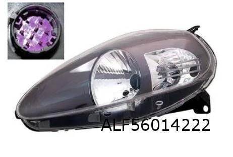 Fiat Grande Punto (9/08-) koplamp Rechts (zwart / Abarth) (geschikt voor upgrade) OES! 51840993
