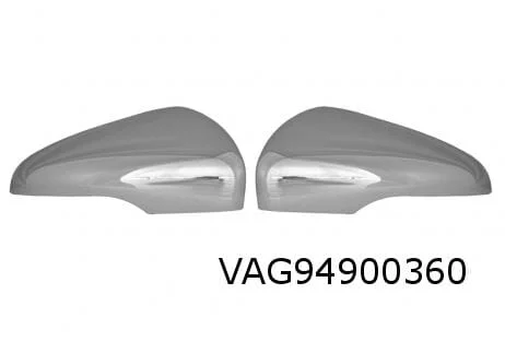 Volkswagen Golf VI / Touran (4/03-11/12) spiegelkapset Links en Rechts chrome MQ! VAG94900360