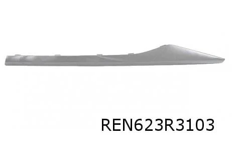Renault Captur (4/13-1/20) sierlijst achterportier Links (chrome) Origineel! 828217350R