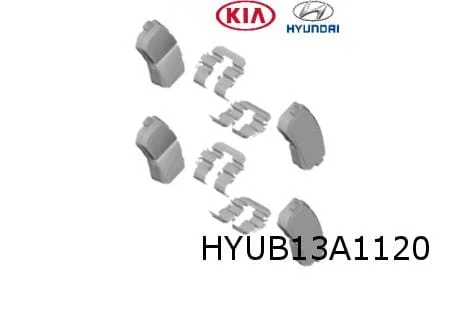 Hyundai Kona (11/17-2/21) remblokset achter (4WD) Origineel! 58302J9A70