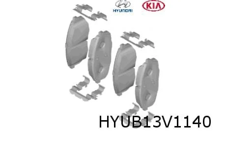 Hyundai Kona (11/17-2/21) remblokset voor (16" velgen) Origineel! 58101J9A60