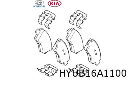 Hyundai Kona EV (9/18-5/21) remblokset achter Origineel! 58302K4A10