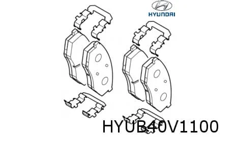 Hyundai ix20 (11/10-) remblokset voor Origineel! 581011KA00