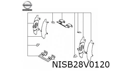 Nissan Qashqai (11/14-5/21) montageset remblokken voor Origineel! D10804EA0C