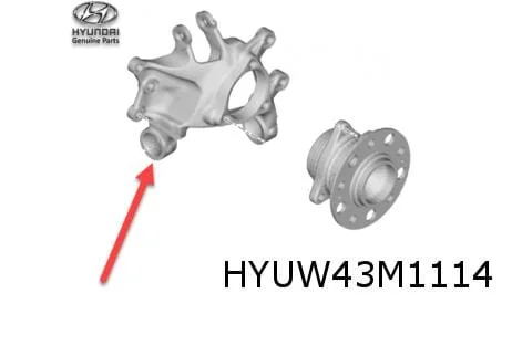 Hyundai Tucson / Kia Sportage (1/21-) fusee achterzijde Rechts (4WD) Origineel! 52711N7150