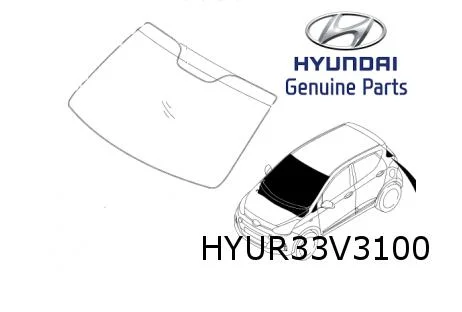 Hyundai i10 (1/17-2/20) voorruit (getint met band en sensoren) Origineel! 86110B9110