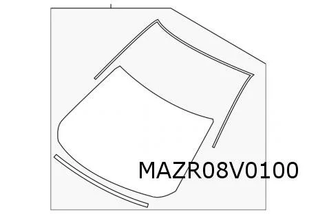 Mazda CX-5 (5/12-10/21) voorruit (groen/HUD/verwarmd/AEB) (met 3-zijdige lijst) Origineel! KC9E63900C9D