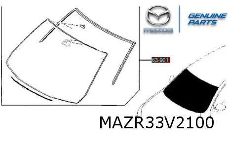 Mazda 6 (-1/15) voorruit (groen/geluidwerend/licht- en regensensor/noodremassistent/spoorassistent) Origineel! GKK863900A9D