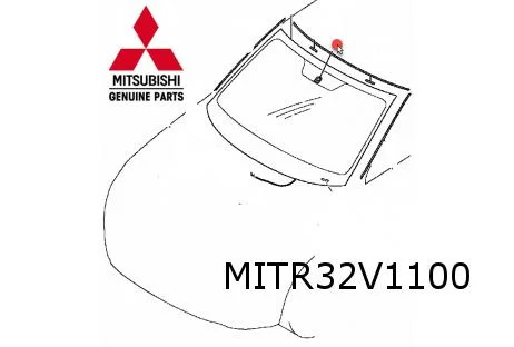 Mitshubishi Outlander (9/12-) voorruit (groen/regen-/lichtsensor/VIN-venster) Origineel! 6102B381