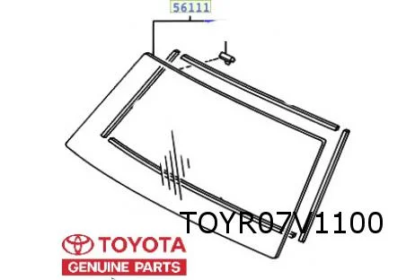 Toyota Landcruiser 100 (3/98-2/08) voorruit Origineel! 5611160252