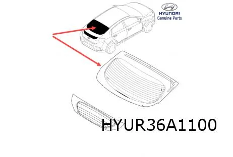 Hyundai Ioniq (10/16-9/19) achterruit (tinted) Origineel! 87110G2010