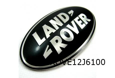 Range Rover Sport embleem logo "LandRover" voorzijde ovaal (zwart / zilver) Origineel! DAG500160