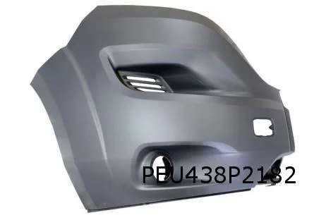 Citroën/Fiat/Peugeot voorbumperhoek Rechts (bij ml) (bij spatbordverbreder) (-> 1/18 donkergrijs) Origineel! 71775721