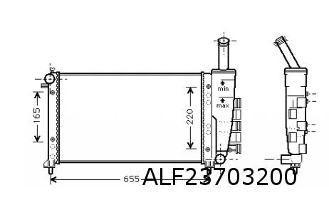 Fiat Punto / Idea (1.2i) radiateur (alleen bij Valeo koelpakket) OES! 46827081