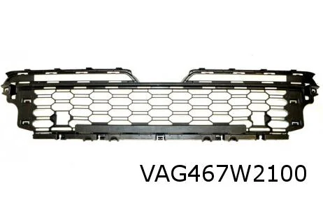 Volkswagen T-cross (3/19-) voorbumpergrille midden onder (9B9 satijnzwart) Origineel! 6588536779B9
