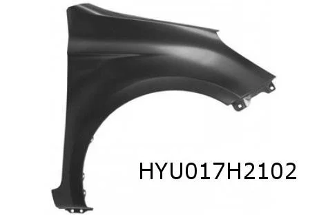 Hyundai i20 (1/09-6/12) voorscherm Rechts (zonder gat voor zijknipperlicht) Origineel! 66321J050