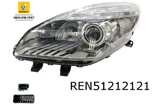Renault Scenic / Grand Scenic (-1/12) koplamp Links (HID/ actieve bochtverlichting) Origineel! 260607549R