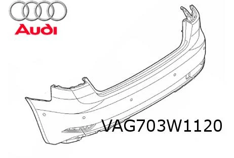 Audi A3 (6/16-) (3-drs) Achterbumper (Bij PDC) (GRU) Origineel! 8V3807067GGRU