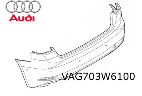 Audi A3 (6/16-) (sedan) achterbumper (S-Line) (GRU) Origineel! 8V5807067JGRU