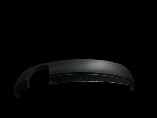 Volkswagen Beetle (7/11-7/16) Onderspoiler achterbumper (1x uitlaat) (9B9 satijnzwart) Origineel! 5C58075219B9