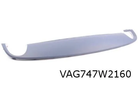 Volkswagen Beetle (7/11-7/16) Onderspoiler achterbumper (2x uitlaat) (GRU) Origineel! 5C5807521BGRU