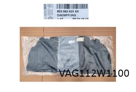 Audi A4 (Avant/Sedan) (1/05-4/08) (Diesel) Dempmat motorkap Origineel! 8E0863825AK