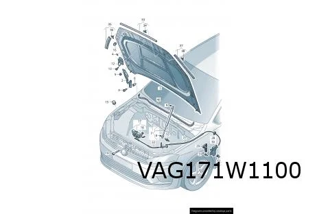 Volkswagen Golf VII Sportsvan (3/14-1/18) Motorkap Origineel! 510823031M