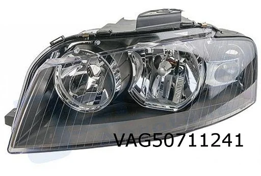 Audi A3 (6/03-8/08) Koplamp Links (Halogeen) Origineel! 8P0941003K