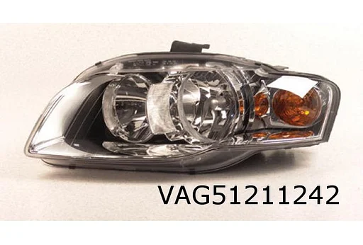 Audi A4 (1/05-4/08) Koplamp Rechts (halogeen / oranje knipperlicht) Origineel! 8E0941004AJ