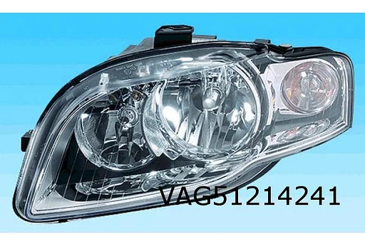Audi A4 (1/05-4/08) Koplamp Rechts (halogeen / wit knipperlicht) Origineel! 8E0941004BK