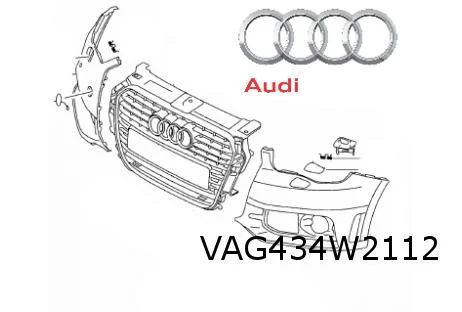 Audi A1 (6/10-1/15) (S-line) voorbumperhoek Rechts (bij PDC) (te spuiten) Origineel! 8X0807066FGRU