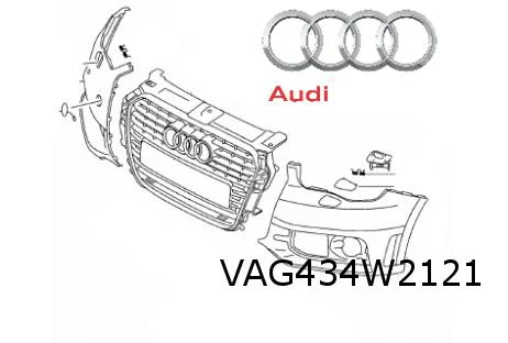 Audi A1 (6/10-1/15) (S-line) voorbumperhoek Links (bij koplampsproeiers) (te spuiten) Origineel! 8X0807065EGRU