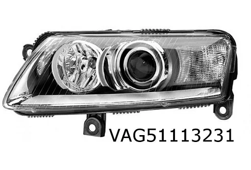 Audi A6 (-9/08) Koplamp Rechts (HID / met actieve bochtverlichting) Origineel! 4F0941030BB