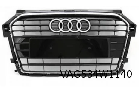 Audi A1 (1/15-11/18) voorbumpergrille (T94 glanszwart) Origineel! 8XA853651BT94