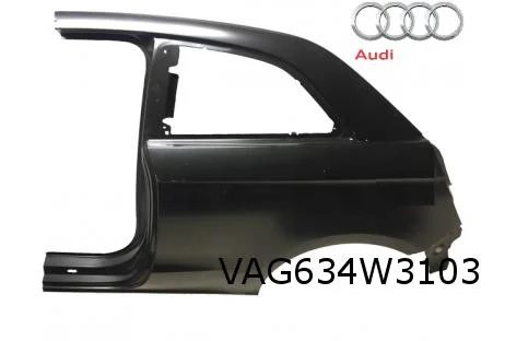 Audi A1 (6/10-11/18) zijwand Links achter (snijdeel) (3-drs.) Origineel! 8X3809837