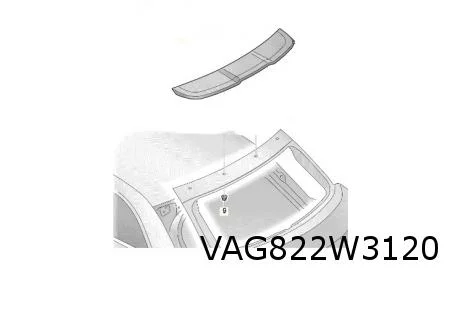 Audi A1 (11/18-) (GBA) achterklepspoiler (GRU te spuiten) Origineel! 82A827917GRU