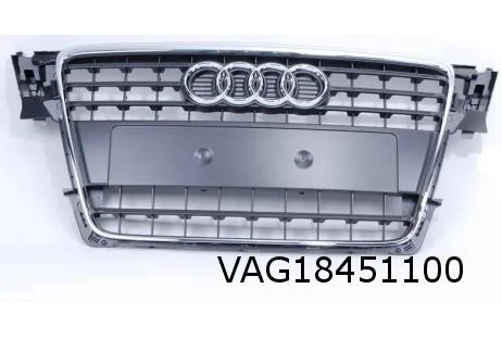 Audi A4 (1/08-4/12) grille (1QP stone Grey / chrome) Origineel! 8K08536511QP