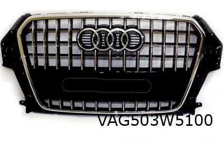 Audi Q3 (6/11-12/14) grille (T94 glanszwart) (inc. logo) Origineel! 8U0853651BT94
