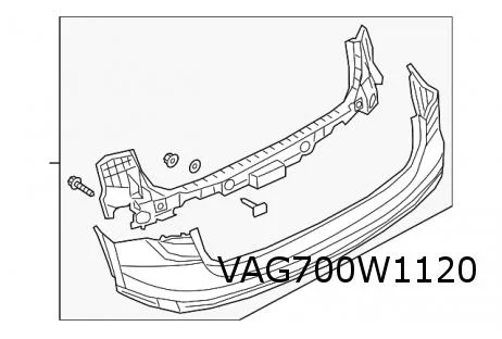 Audi Q3 (1/19-) achterbumper (bij PDC) (GRU) Origineel! 83A807067AGRU