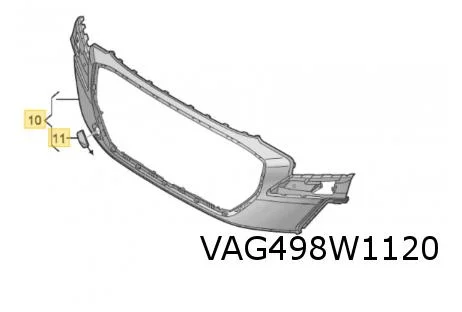 Audi Q4 e-tron (5/21-) voorbumper (GRU te spuiten) Origineel! 89A807725AGRU