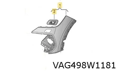 Audi Q4 e-tron (5/21-) voorbumperhoek Links (GRU te spuiten) Origineel! 89A807437AGRU