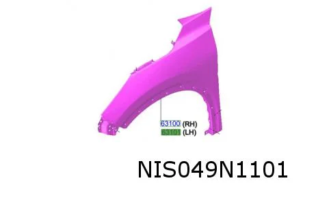 Nissan X-Trail (9/22-) Voorscherm Links Origineel! F31016RAMA