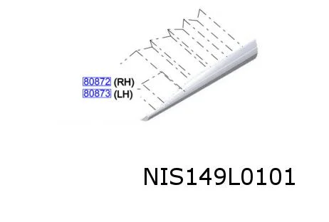 Nissan X-trail (9/22-) Stootlijst voorportier Links onderzijde Origineel! 808716RA0A