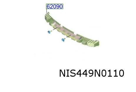 Nissan X-Trail (9/22-) Absorber op Voorbumperbalk Origineel! 620906RN0A